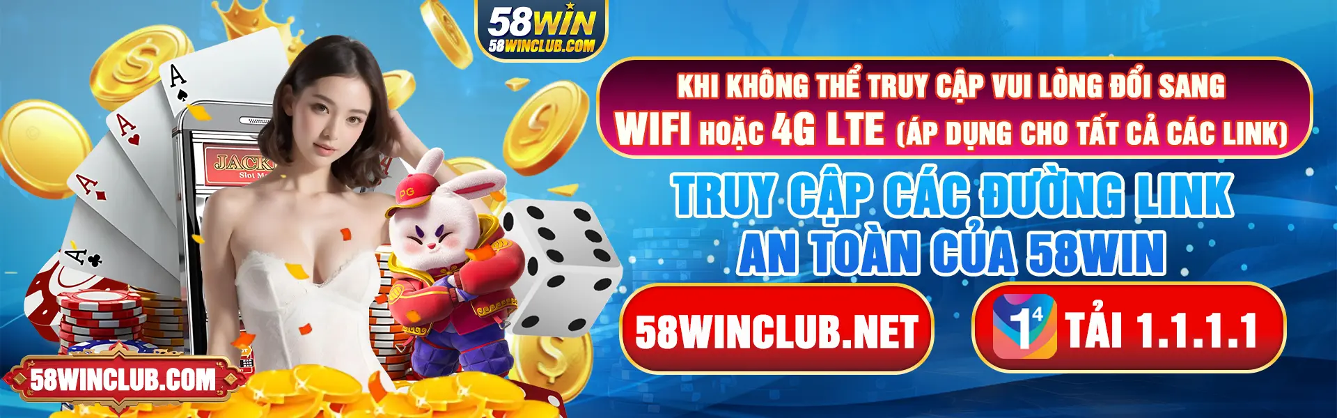 Link Vào Trang Chủ 58Win Chính Thức Mới Nhất