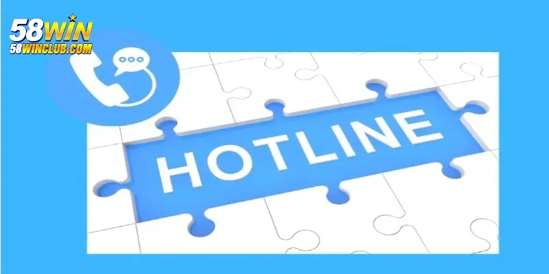 Thông tin hotline của nền tảng hiển thị trên trang chủ