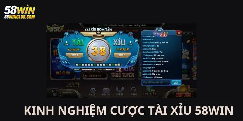 Kinh nghiệm cược tài xỉu thông dụng