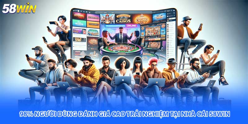 98% người dùng đánh giá cao trải nghiệm tại nhà cái 58WIN