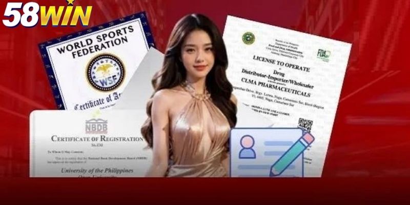 Giấy phép hoạt động 58WIN