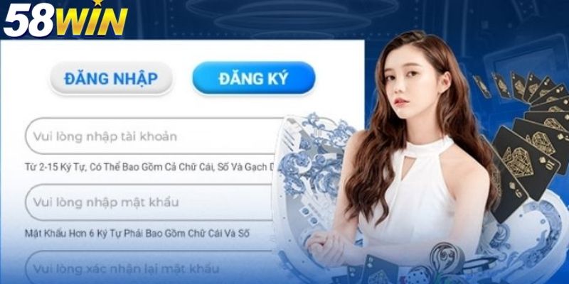 Bạn cần điền thông tin theo yêu cầu của nhà cái đưa ra